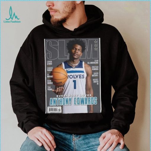 Anthony Edwards Minnesota Timberwolves NBA Slam Cover Tee shirt