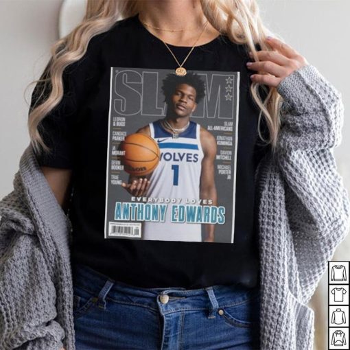 Anthony Edwards Minnesota Timberwolves NBA Slam Cover Tee shirt