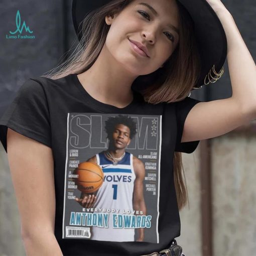 Anthony Edwards Minnesota Timberwolves NBA Slam Cover Tee shirt