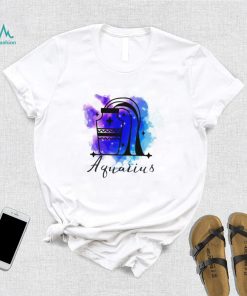 Aquarius Zodiac Watercolor Logo 2023 T Shirt