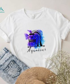 Aquarius Zodiac Watercolor Logo 2023 T Shirt