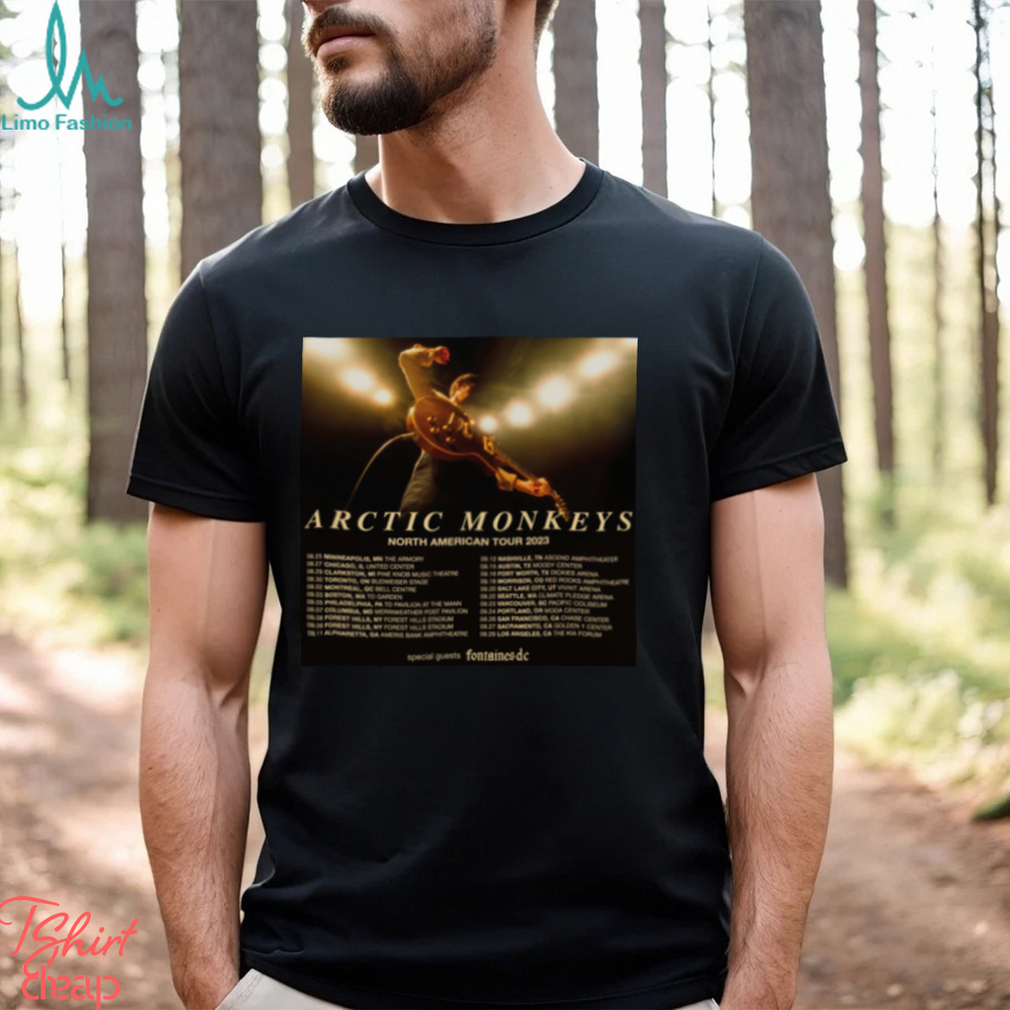 Arctic Monkeys Tour 2023 poster shirt Arctic Monkeys Tour 2023 poster shirt