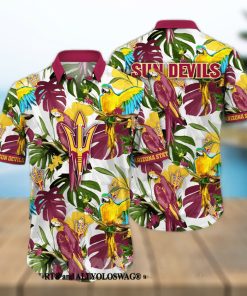 ArizoArizona State Sun Devils NCAA Flower Unisex All Over Printed Hawaiian Shirt