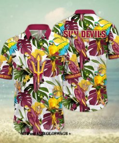 ArizoArizona State Sun Devils NCAA Flower Unisex All Over Printed Hawaiian Shirt