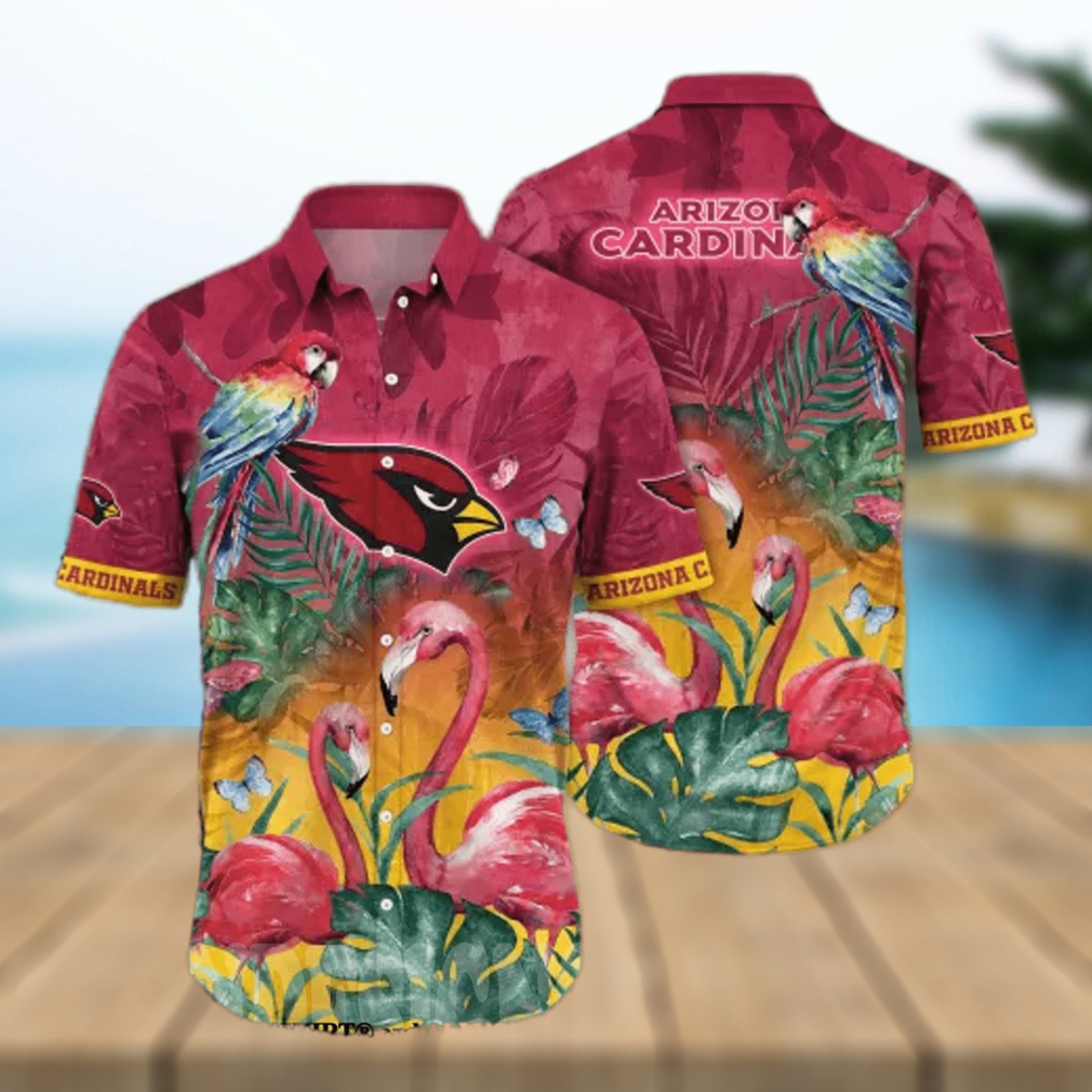 Arizona Cardinals NFL Unisex All Over Print Hawaiian Button Shirt - Limotees