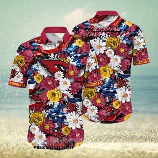 Arizona Cardinals NFL Independence Day Full Printed Hawaiian Shirt