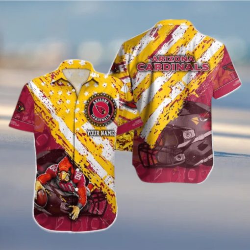 Arizona Cardinals Nfl Custom Name Hawaiian Shirt For Men And Women Impressive Gift For Fans