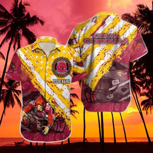 Arizona Cardinals Nfl Custom Name Hawaiian Shirt For Men And Women Impressive Gift For Fans