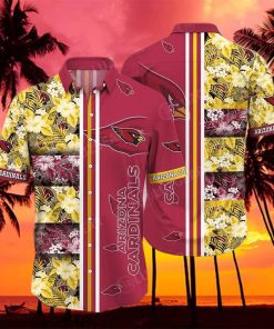 Arizona Cardinals Nfl Graphic Tropical Patterns Hawaiian Shirt 3D Printed Beach Shirt Arizona Cardinals Gifts – Family Gift Ideas That Everyone Will Enjoy