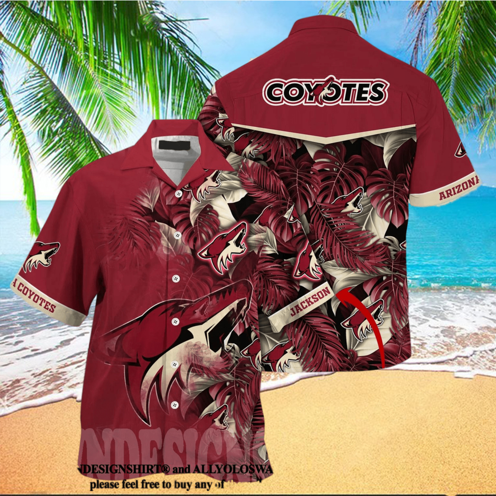 Arizona Coyotes NHL Summer Hawaii Shirt And Tshirt Custom Aloha Shirt -  Trendy Aloha