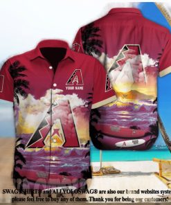 Arizona Diamondbacks MLB Custom Full Printing Unisex Hawaiian Shirt