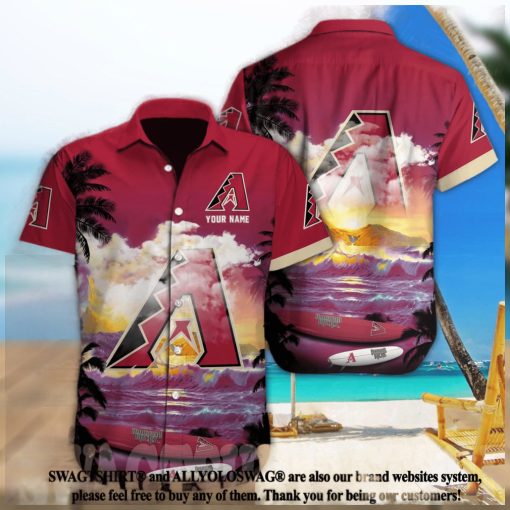 Arizona Diamondbacks MLB Custom Full Printing Unisex Hawaiian Shirt