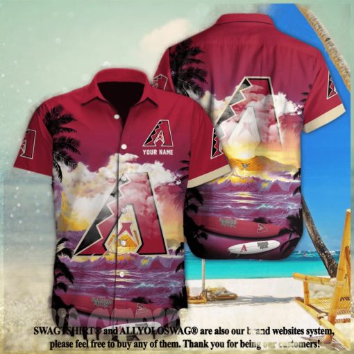 Arizona Diamondbacks MLB Custom Full Printing Unisex Hawaiian Shirt