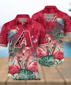 Arizona Diamondbacks MLB Flower Classic Full Printed Hawaiian Shirt