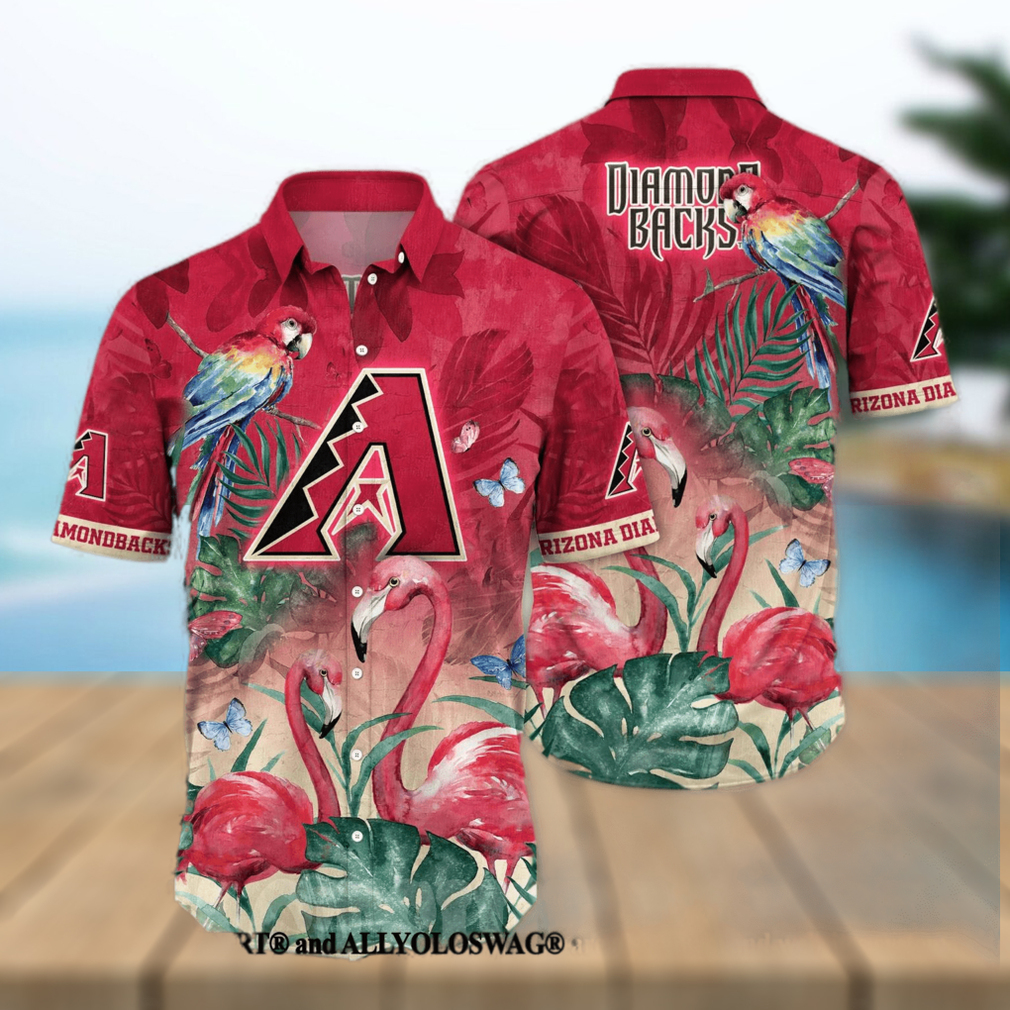 MLB Arizona Diamondbacks Flower Summer Hawaiian Shirt - Limotees