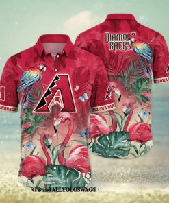 Arizona Diamondbacks MLB Flower Classic Full Printed Hawaiian Shirt