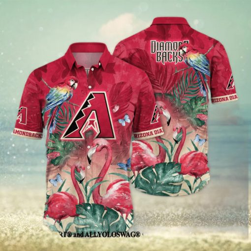 Arizona Diamondbacks MLB Flower Classic Full Printed Hawaiian Shirt