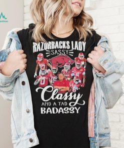 Arkansas Razorbacks football lady sassy classy and a tad badassy 2023 shirt