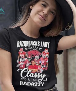 Arkansas Razorbacks football lady sassy classy and a tad badassy 2023 shirt