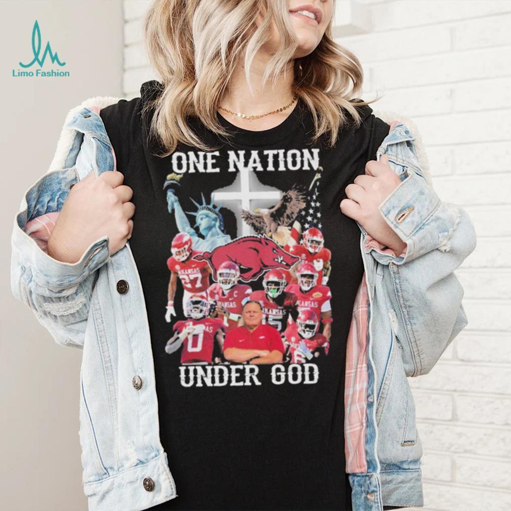 Arkansas Razorbacks one nation under god 2023 shirt