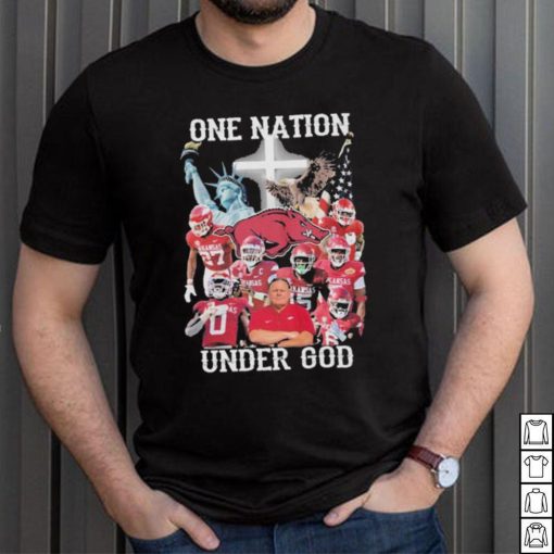 Arkansas Razorbacks one nation under god 2023 shirt