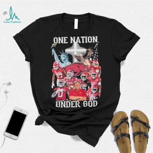 Arkansas Razorbacks one nation under god 2023 shirt