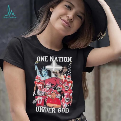 Arkansas Razorbacks one nation under god 2023 shirt