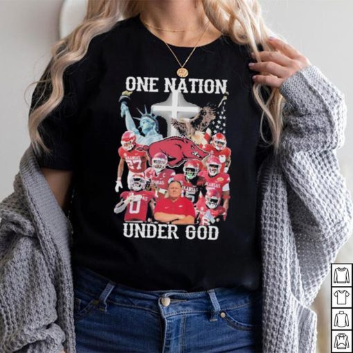 Arkansas Razorbacks one nation under god 2023 shirt