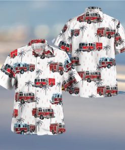 Armonk New York Armonk Fire Department Summer Aloha Hawaiian Shirt