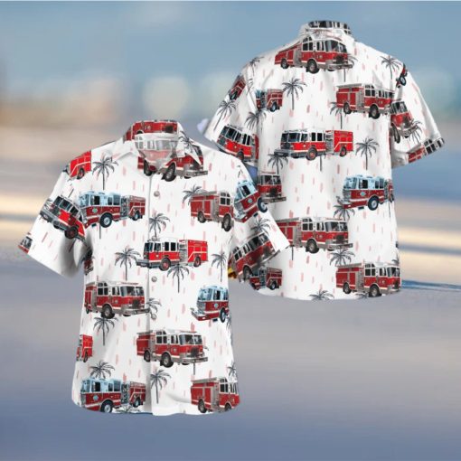 Armonk New York Armonk Fire Department Summer Aloha Hawaiian Shirt