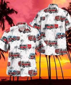 Armonk New York Armonk Fire Department Summer Aloha Hawaiian Shirt