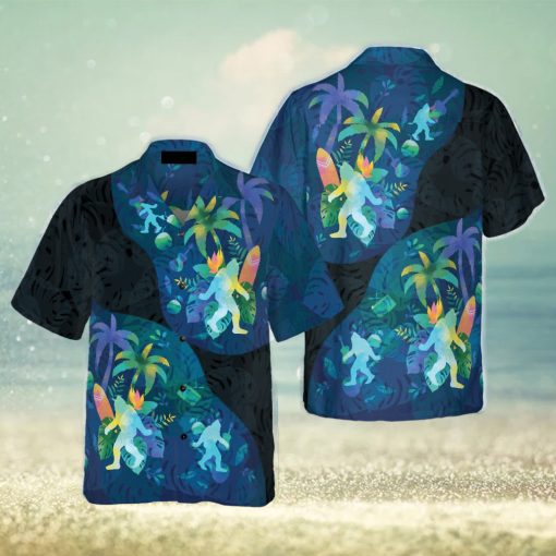 Artistic Summer Bigfoot Hawaiian Shirt