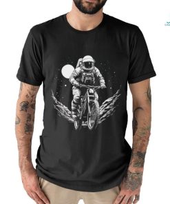 Astronaut Moonlight Cyclist art shirt