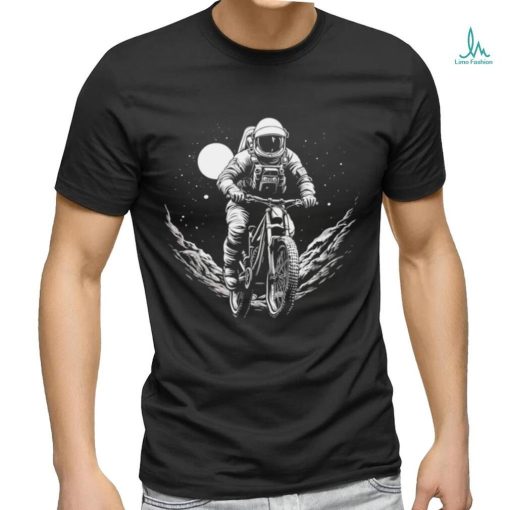 Astronaut Moonlight Cyclist art shirt