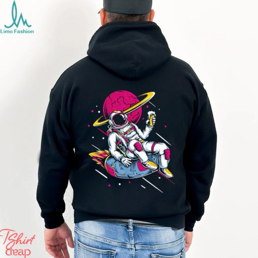 Astronaut drink beer on Space shirt