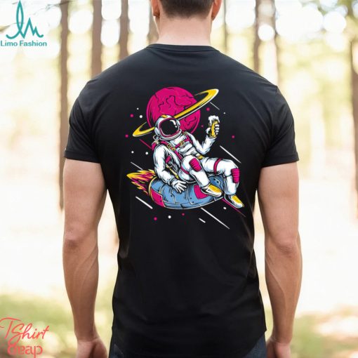 Astronaut drink beer on Space shirt