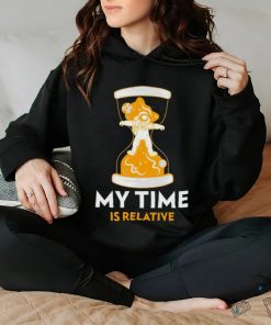Astronaut in hourglass my time is relative shirt