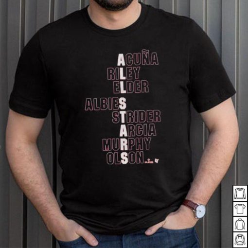 Atlanta All Stars Acuna Riley Elder Albies Strider Arcia Murphy Olson Shirt