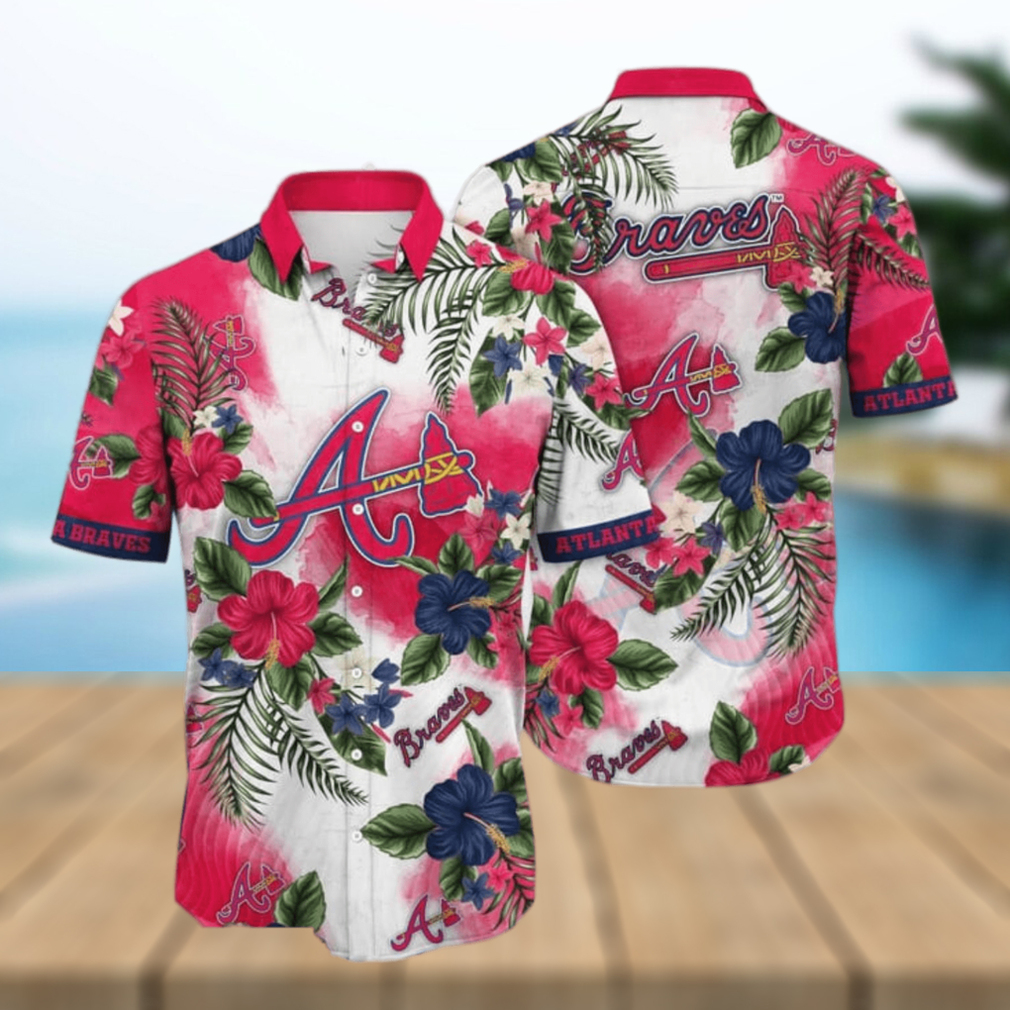 Atlanta Braves MLB Flower Hawaiian Shirt - Limotees