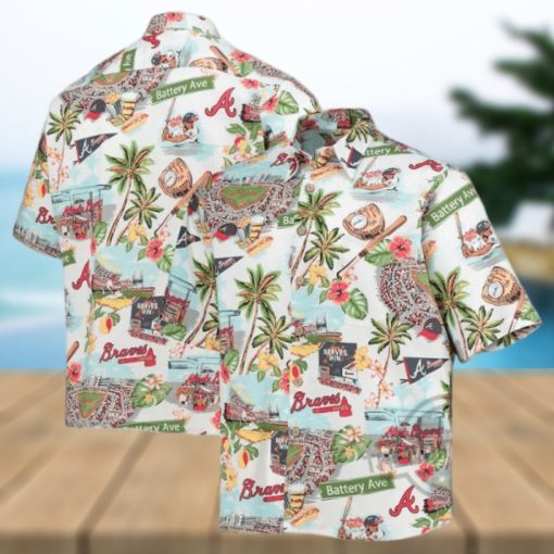 Atlanta Braves Reyn Spooner Scenic Hawaiian Shirt