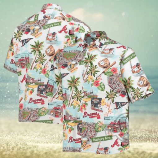 Atlanta Braves Reyn Spooner Scenic Hawaiian Shirt