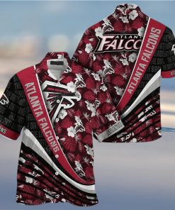 Atlanta Falcons Nfl Football With Tropical Flower Pattern Hawaiian Shirt  Atlanta Falcons Gifts – Family Gift Ideas That Everyone Will Enjoy