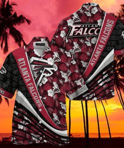 Atlanta Falcons Nfl Football With Tropical Flower Pattern Hawaiian Shirt Atlanta Falcons Gifts – Family Gift Ideas That Everyone Will Enjoy