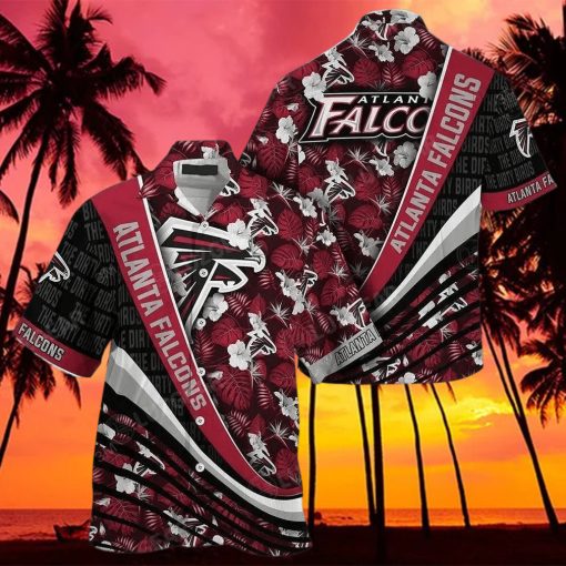 Atlanta Falcons Nfl Football With Tropical Flower Pattern Hawaiian Shirt  Atlanta Falcons Gifts – Family Gift Ideas That Everyone Will Enjoy