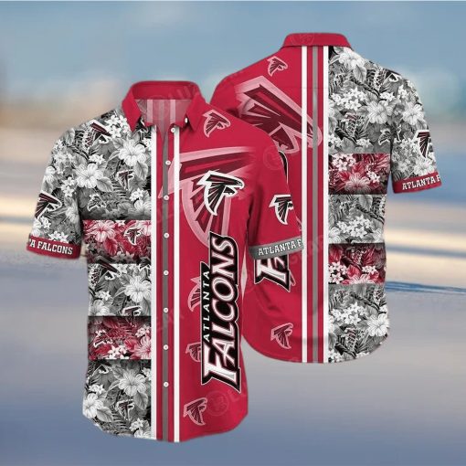 Atlanta Falcons Nfl Graphic Tropical Patterns Hawaiian Shirt 3D Printed Beach Shirt Summer Best Gift For Fans – Family Gift Ideas That Everyone Will Enjoy