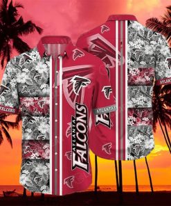 Atlanta Falcons Nfl Graphic Tropical Patterns Hawaiian Shirt 3D Printed Beach Shirt Summer Best Gift For Fans – Family Gift Ideas That Everyone Will Enjoy