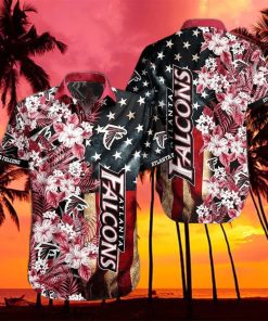 Atlanta Falcons Nfl Graphic Us Flag Flower Hawaiian Shirt New Trends Summer Gift Best Ever Fans – Family Gift Ideas That Everyone Will Enjoy