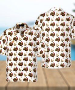 Autumn Cute Turkey Birds 3D Hawaiian Shirt