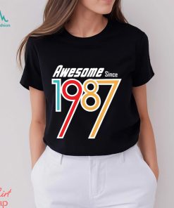 Awesome Since 1987 29 nd Birthday Gift T Shirt BN