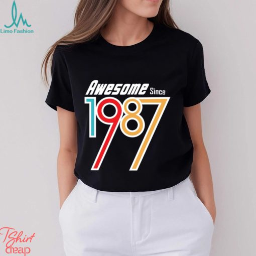 Awesome Since 1987   29 nd Birthday Gift T Shirt BN